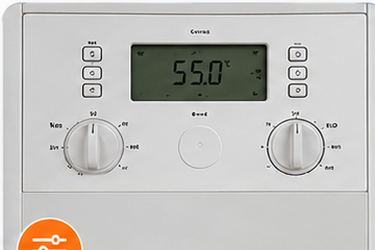 Heating controls being checked during a boiler service