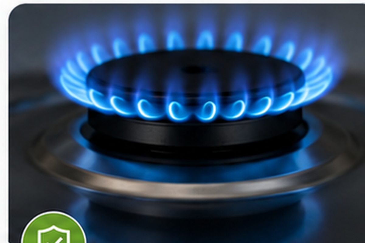 Gas safety testing equipment used during boiler servicing